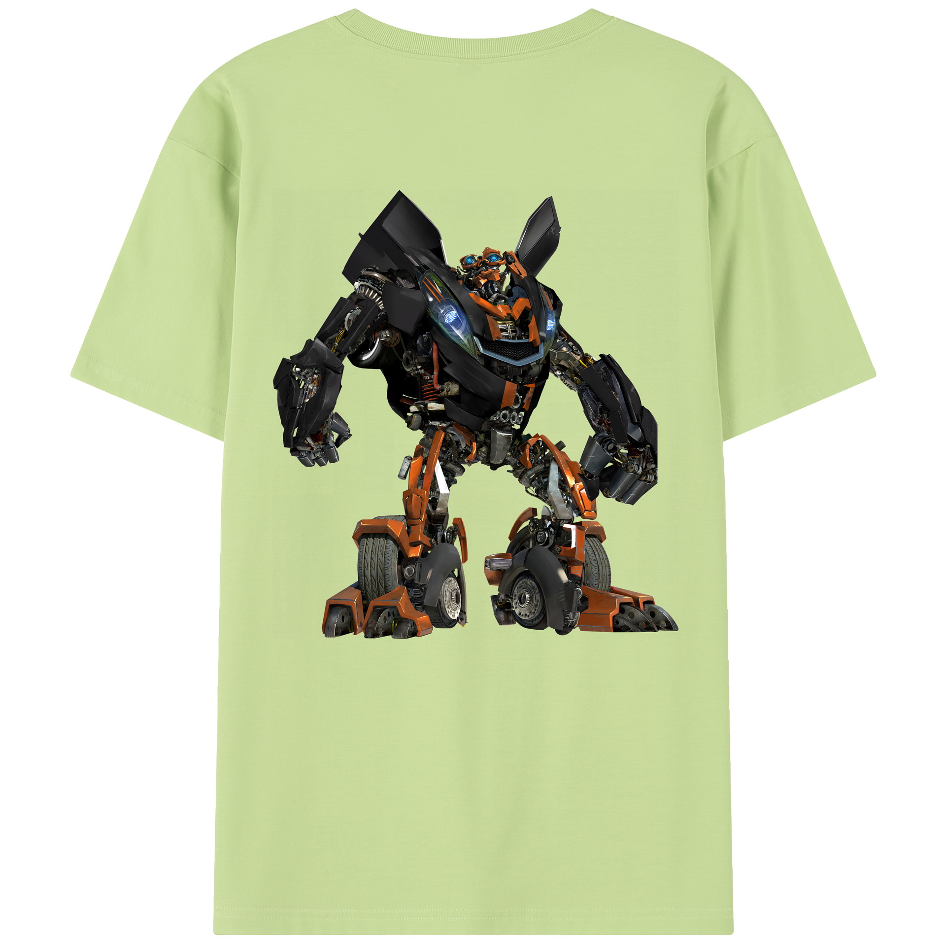 （画像用） Transformers トランスフォーマー 綿100％半袖Tシャツ（背面プリント）